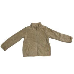 Uniqlo fuzzy zip up - 9-10Y